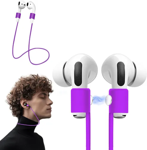 Miniatura 11 de KASOTT Ultra Strong Magnetic AirPods Straps,Neck Rope Cord,Anti-Lost Straps for Airpods 4,3,2,1&Airpods Pro 2/1 Naranja