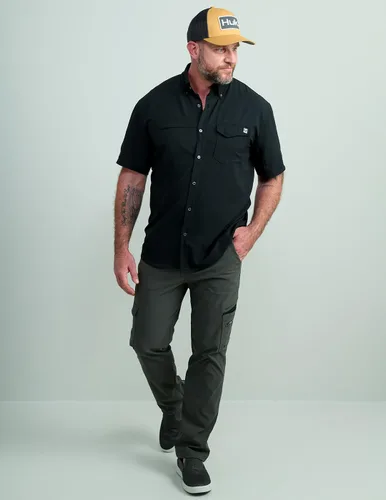 Miniatura 6 de HUK Tide Point - Camisa de manga corta con botones para hombre