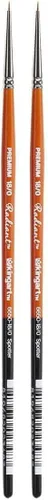 Miniatura 7 de KINGART Premium Radiant 6650-3/0 Spotter Series - Cepillo para artista, pelo sintético Taklon, mango corto, para pintura acrílica, óleo y acuarela