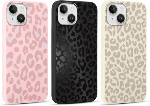Miniatura 13 de 2 Pack Funda con lindo estampado de chita para Samsung Galaxy S22 Ultra 5G de 6.8", Fundas con patrón de leopardo de lujo, diseño de silicona suave