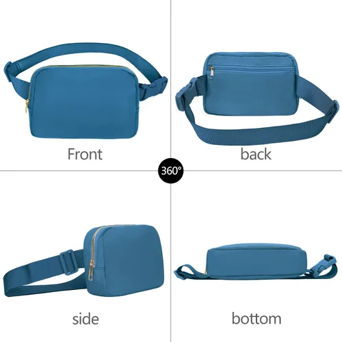 Miniatura 116 de Riñonera cruzada para mujeres y hombres, bolsa para cinturón para senderismo con correa ajustable, riñonera para correr, entrenamiento, deportes