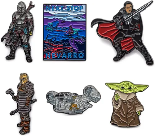 Miniatura 4 de STAR WARS Nevarro - Pin de solapa para hombre, multicolor, Nevarro EE. UU