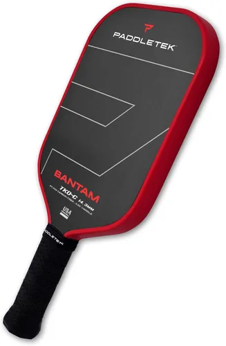 Miniatura 10 de Paddletek Bantam TKO-C - Paletas de pickleball de 0.563 in con núcleo de panal de polímero - Fibra de carbono unidireccional - Peso torsional