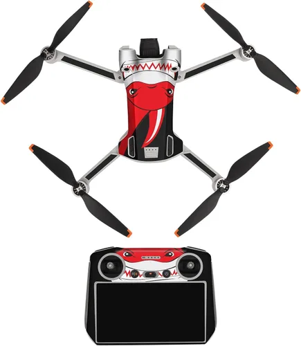 Miniatura 5 de YANHAO [Piezas de dron] para DJI Mini 3 Pro Drone Body y RC-N1 Control remoto Calcomanías de PVC Adhesivos de PVC a prueba de arañazos Juego de Rc 01