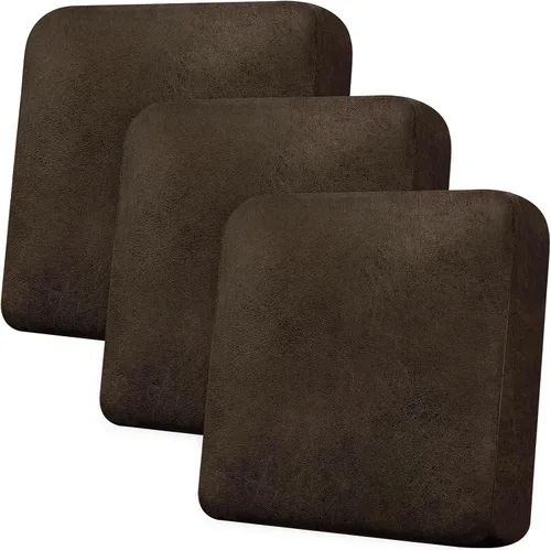 Miniatura 61 de Funda de cojín para sofá con aspecto de cuero, 1 unidad, elástica, para sala de estar, funda de cojín individual para sofá, protector de asiento