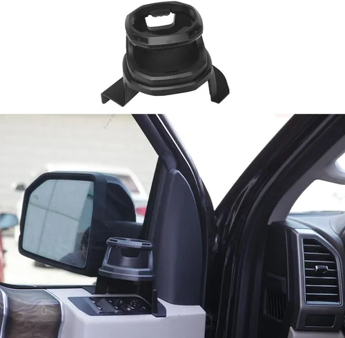 Miniatura 9 de Portavasos para coche, izquierdo, negro, material ABS, compatible con Ford F150 2015-2023, soporte para bebidas en la puerta