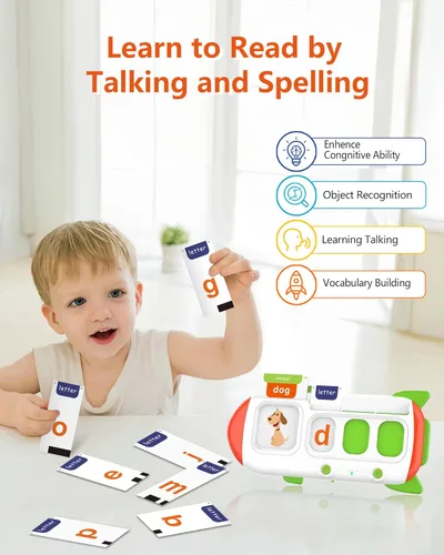 Miniatura 3 de Tarjetas flash de ortografía y habla para niños pequeños de 3 a 8 años, terapia del habla con 107 palabras visuales, juguetes sensoriales para niños