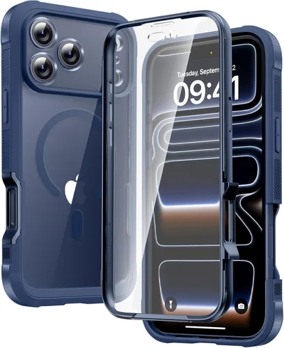 Miniatura 184 de Diaclara - Funda compatible con iPhone 11, carcasa resistente de cuerpo completo con protector de pantalla integrado sensible al tacto y Transparente