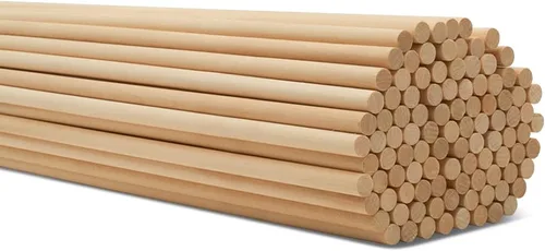 Miniatura 21 de Varillas de madera sin terminar para manualidades y bricolaje, 250 unidades Woodpeckers