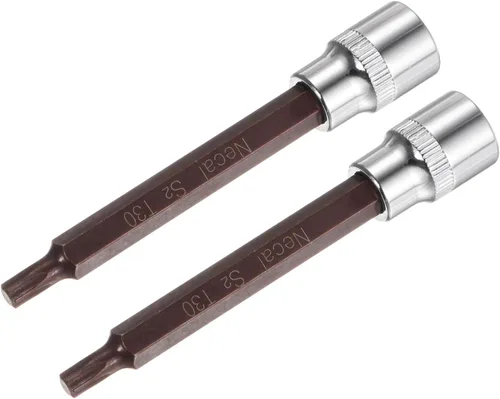 Miniatura 5 de uxcell 1/2-Inch Drive T30 Torx Bit Socket S2 Acero 3.937 in Longitud 2 Pcs