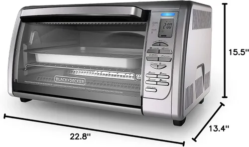 Miniatura 10 de Black & Decker Horno tostador , Posiciones de doble rack, N/A