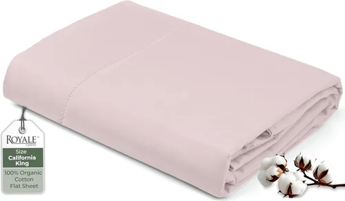 Miniatura 178 de Royale Linens Sábana encimera de tamaño individual XL 100% Algodón Orgánico – Super suave – Sábanas superiores de percal – Sábana encimera