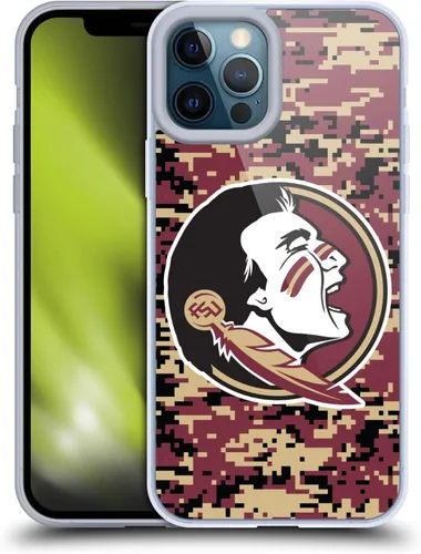 Miniatura 163 de Head Case Designs Funda de gel suave FSU Seminoles de la Universidad Estatal de Florida con licencia oficial compatible con Apple iPhone 13 Pro Max