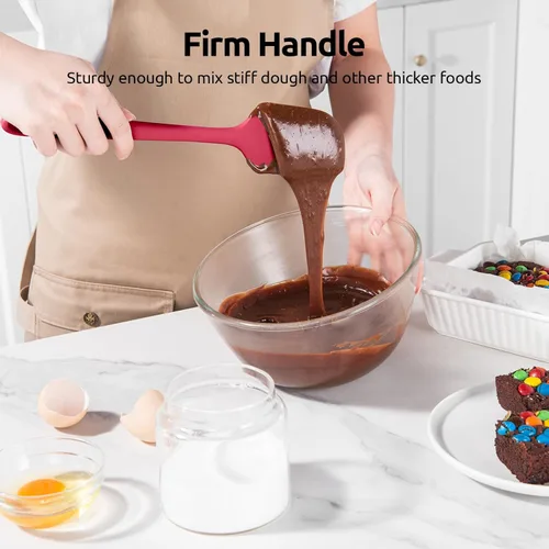 Miniatura 5 de U-Taste Juego de espátulas de silicona para hornear: 600ºF de alta resistencia al calor, raspador de cocina de goma flexible de grado alimenticio