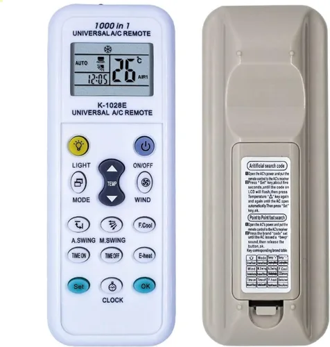 Mando a distancia universal para aire acondicionado, 1000 en 1, compatible con aires acondicionados Haier, Hitachi, LG, Sharp, Gree, Midea, Bosch,