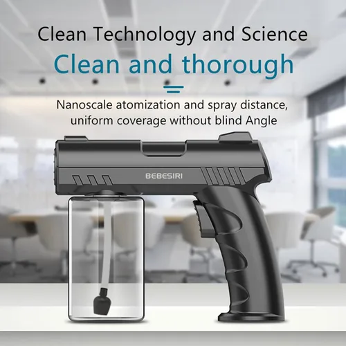 Miniatura 4 de Vaporizador nano, atomizador nano de luz azul manual para el hogar, vaporizador nano manual para el hogar, atomizador nano recargable. Es adecuado
