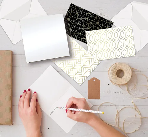 Miniatura 4 de Better Office Products Paquete de 100 tarjetas de felicitación para todas las ocasiones, tarjetas de notas en blanco surtidas, 4 x 6 pulgadas, 6