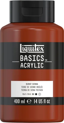 Miniatura 29 de Liquitex BASICS Pintura Acrílica, Botella de 400ml (13.5 oz), Blanco Titanio Titanio Blanco