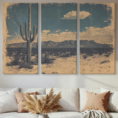 Miniatura 13 de Impresiones en lienzo de Arizona de pequeño a extra grande, paisajes del desierto de Sonora, comedor, dormitorio, baño, sala de estar, arte de pared