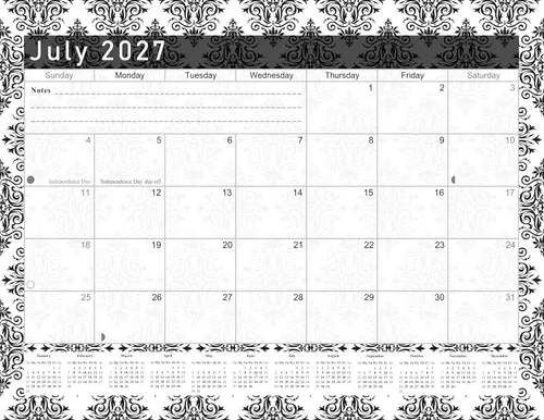 Miniatura 2 de Calendario mensual 2025-2026 de pared o escritorio encuadernado en espiral, calendario de escritorio de 18 meses, calendario/planificador de pared