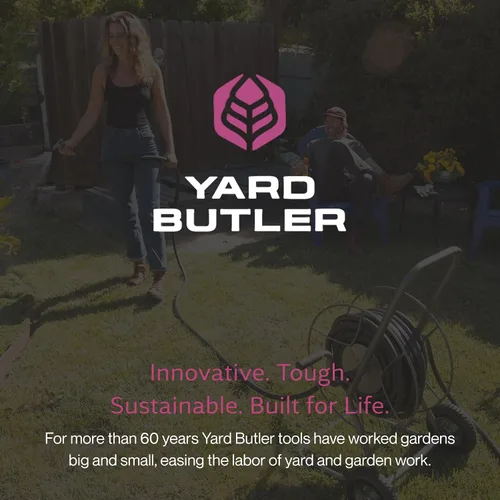 Miniatura 7 de Yard Butler Carrete de manguera con ruedas Carrete de manguera de metal resistente de 200 pies adecuado para jardines, césped y exteriores - IHT-2EZ