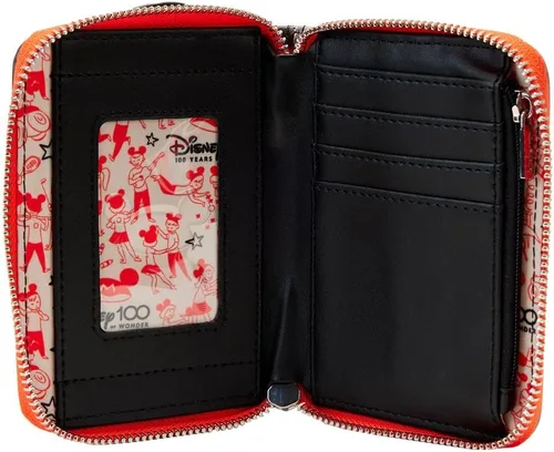 Miniatura 5 de Loungefly Disney 100th Mickey Mouse Club House - Cartera con cremallera alrededor, Negro -, Cartera