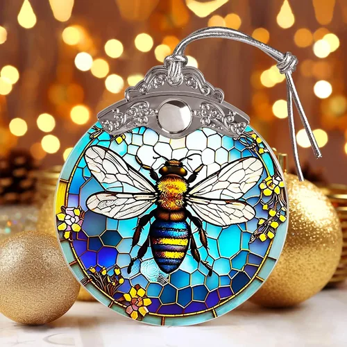 Miniatura 5 de Decoraciones navideñas de abejas – Adorno colgante de abeja de Jocidea – Árbol de Navidad de abeja – Decoración de Navidad de abeja – Regalo
