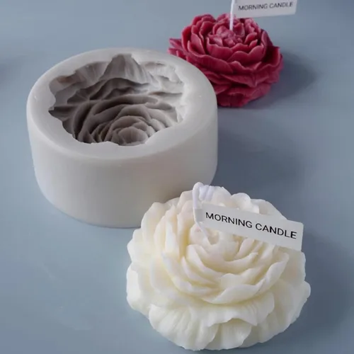 Miniatura 6 de Moldes de velas de flores de peonía, moldes de silicona 3D para jabón hecho a mano, velas de jabón, moldes de resina, moldes de manualidades
