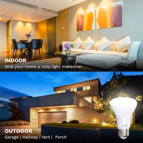Miniatura 4 de Bioluz LED Paquete de 4 Bombillas LED BR20 Luz de Inundación Interior R20 Regulables Alto CRI 2700K Blanco Cálido, Equivalente a 50 Vatios Usa 7W