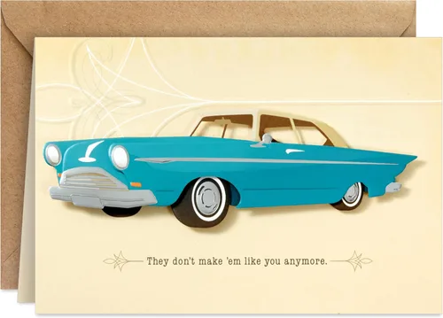 Tarjeta de felicitación del día del padre Hallmark: diseño de pez lubina.