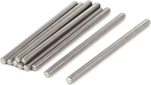 Miniatura 38 de uxcell M3 x 2.362 in 0.020 in Pitch 304 Varillas totalmente roscadas de acero inoxidable barra 10 piezas