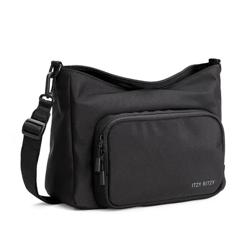 Itzy Ritzy Belong - Organizador de carga para cochecitos y vagones, organizador convertible para cochecito y bolsa cruzada con correa ajustable y
