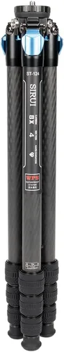 Miniatura 5 de SIRUI ST-124 Trípode de fibra de carbono con columna central triangular, impermeable, trípode de viaje para cámaras, 4 secciones, 62.2 pulgadas