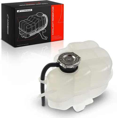 A-Premium Tanque de depósito de refrigerante del motor presurizado delantero con tapa y tubo compatible con Dodge 2009-2010 Journey 2.4L 3.5L,
