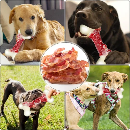 Miniatura 3 de DEBAK Juguetes para perros para masticadores agresivos, juguetes para perros para mantenerlos ocupados, huesos de perro duraderos y fuertes