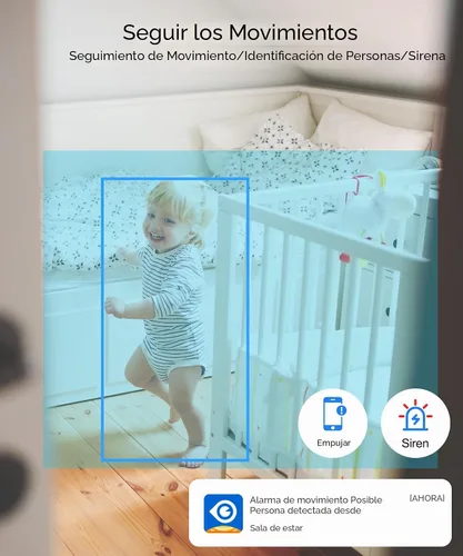 Miniatura 2 de GALAYOU Cámara de Seguridad para Interiores 2K, Cámara para Mascotas, Cámara de Seguridad WiFi 2.4G de 360 Grados para el Hogar