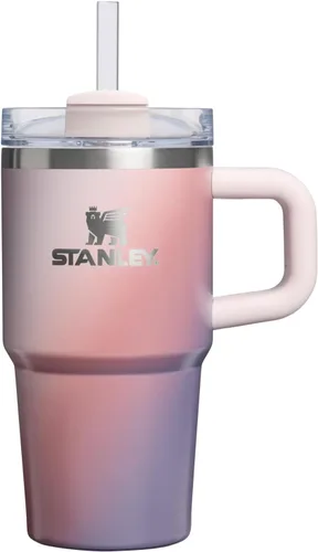 Miniatura 55 de Stanley Quencher H2.0 - Vaso de acero inoxidable con asa, pajilla y tapa FlowState giratoria de 3 posiciones; aislamiento térmico, sin BPA; apto