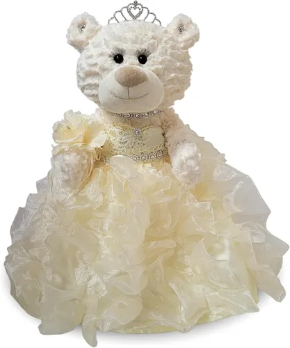 Miniatura 24 de KINNEX COLLECTIONS SINCE 1997 20" Quince Anos Quinceanera Last Doll Osito de peluche con vestido (pieza central) ~ ARC16831-23R (Aqua)