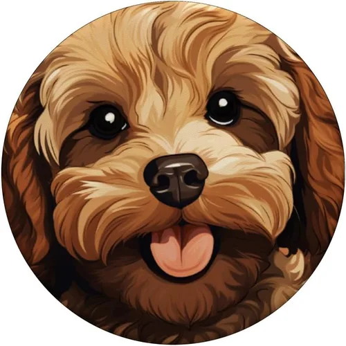 Miniatura 3 de Cute Cockapoo Face Cartoon Puppy Dog Lover PopSockets Standard PopGrip