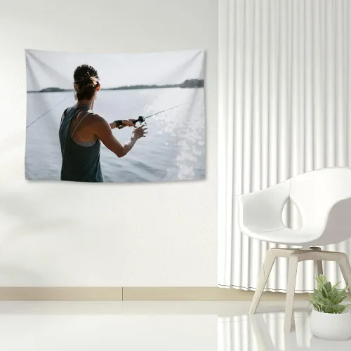 Miniatura 7 de KafePross Tapiz personalizado para colgar en la pared, 30 x 30 pulgadas, personaliza tu imagen, texto, dormitorio, pancarta para dormitorio