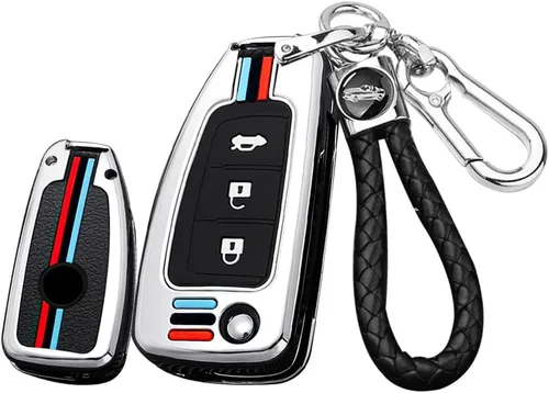 Miniatura 11 de ontto Soporte para llavero de 3 botones para llave plegable Nissan, funda de metal con llavero compatible con Nissan Rogue Rogue Select Rogue