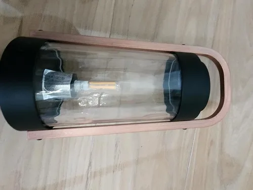 Miniatura 3 de Hampton Bay Oakman - Luz LED de bajo voltaje, color negro y cobre con vidrio de agua transparente