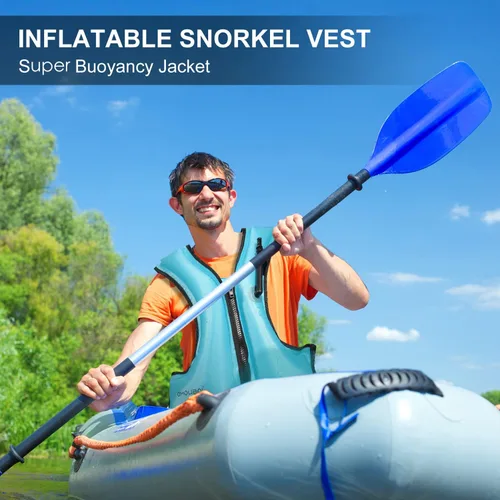 Miniatura 3 de Chaleco de esnórquel para adultos, chaleco inflable de esnórquel, chaquetas de natación, chaquetas flotantes inflables de seguridad