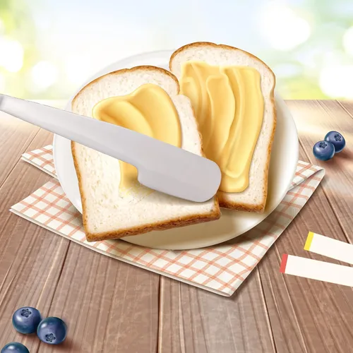 Miniatura 5 de Simple preading Cuchillo esparcidor de acero inoxidable: espátula para mantequilla de maní, gelatina, chocolate, mermelada de fresa. 11.5