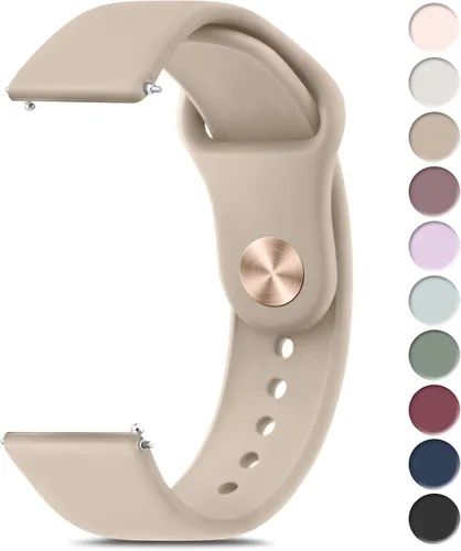 Miniatura 12 de Meliya Correas de reloj de 0.866 in de liberación rápida, correas de repuesto deportivas de silicona suave para hombres y mujeres