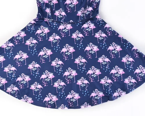 Miniatura 4 de Perfashion Vestidos a juego para niñas y muñecas sin mangasmanga larga, acampanados, faldas de fiesta de unicornio