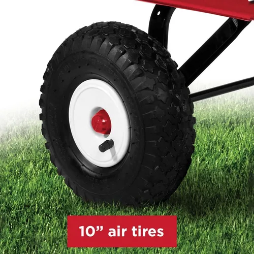 Miniatura 5 de Radio Flyer Kids Wagon, Rolling Cart, Beach Cart, Carts with Wheels, Outside Toys for Toddlers 1-3, All-Terrain Steel & Wood Wagon for Kids, for