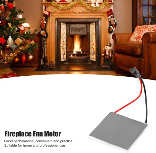 Miniatura 2 de Chimenea Accesorios Ventilador Motor Generador Hoja Estufa Quemador Calentador Parte 40X40Mm Generador Termoeléctrico Hoja de generación de energía