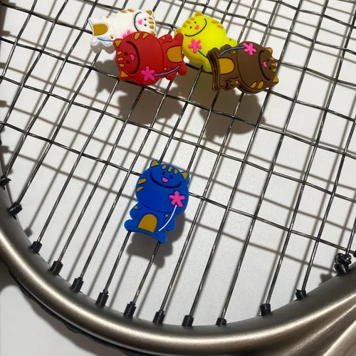 Miniatura 4 de Amortiguador de tenis lindo / divertido paquete de 5 ~ 10 raquetas de tenis amortiguador de vibraciones de silicona suave raqueta de tenis Paquete