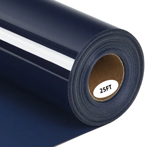 guangyintong Rollo de vinilo de transferencia de calor azul marino, 12 pulgadas x 25 pies, vinilo azul marino para planchar para camisetas, vinilo